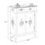 Banc de rangement blanc en bois manufacturé