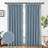 Kassia Pinch Pleated Faux Linen Textured Blackout Thermal Insulated Curtains-461733264-461733295