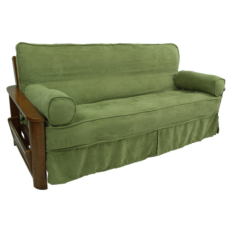 Housse pour futon à coussins carrés/rectangulaires, Sauge