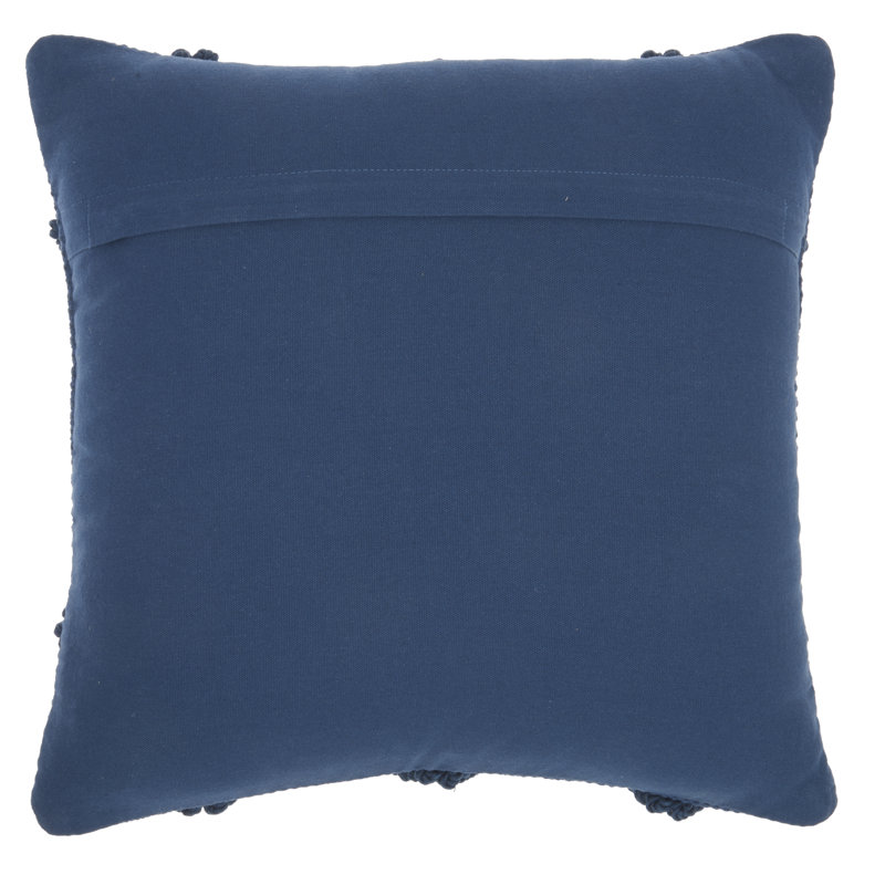  Housse de coussin carré et insert, Bleu marine