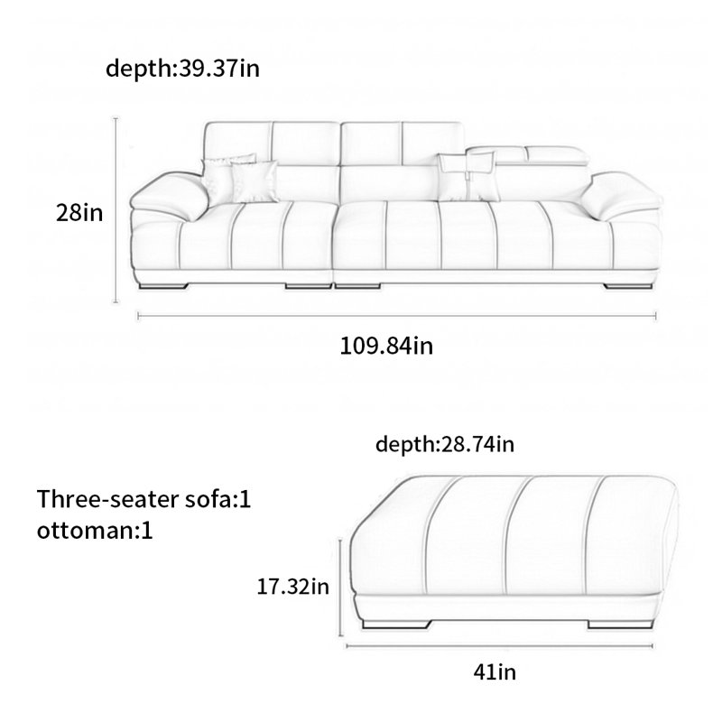 American-style simple modern sofa
