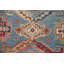 Tapis oriental géométrique bleu Kazak 9