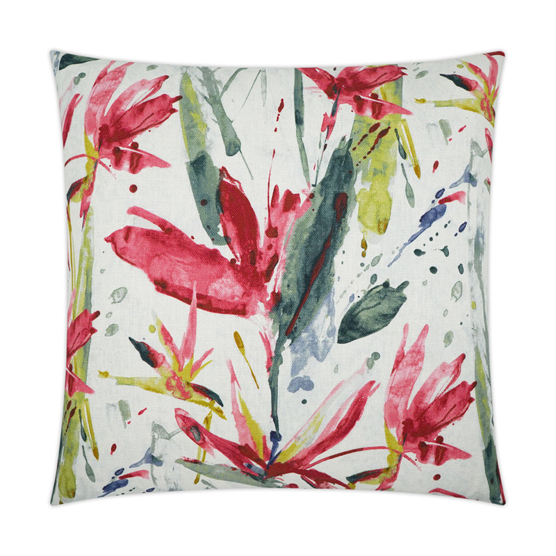 Marlot Pillow Cover & Insert, Square 22", Fuchsia