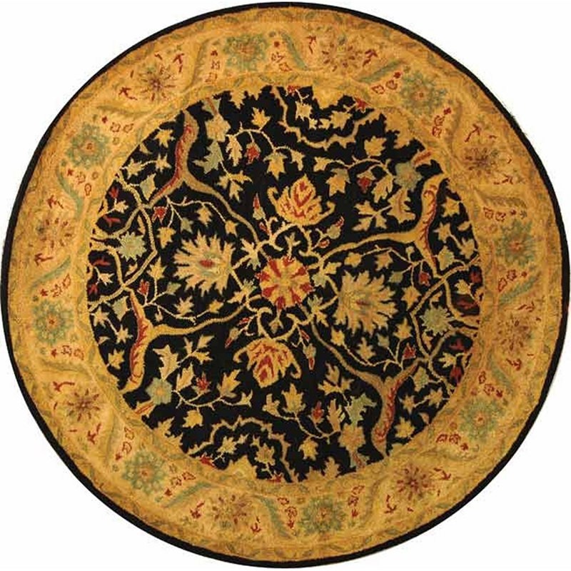 Tapis oriental en laine touffeté à la main Dunbar, Rond 6 pi