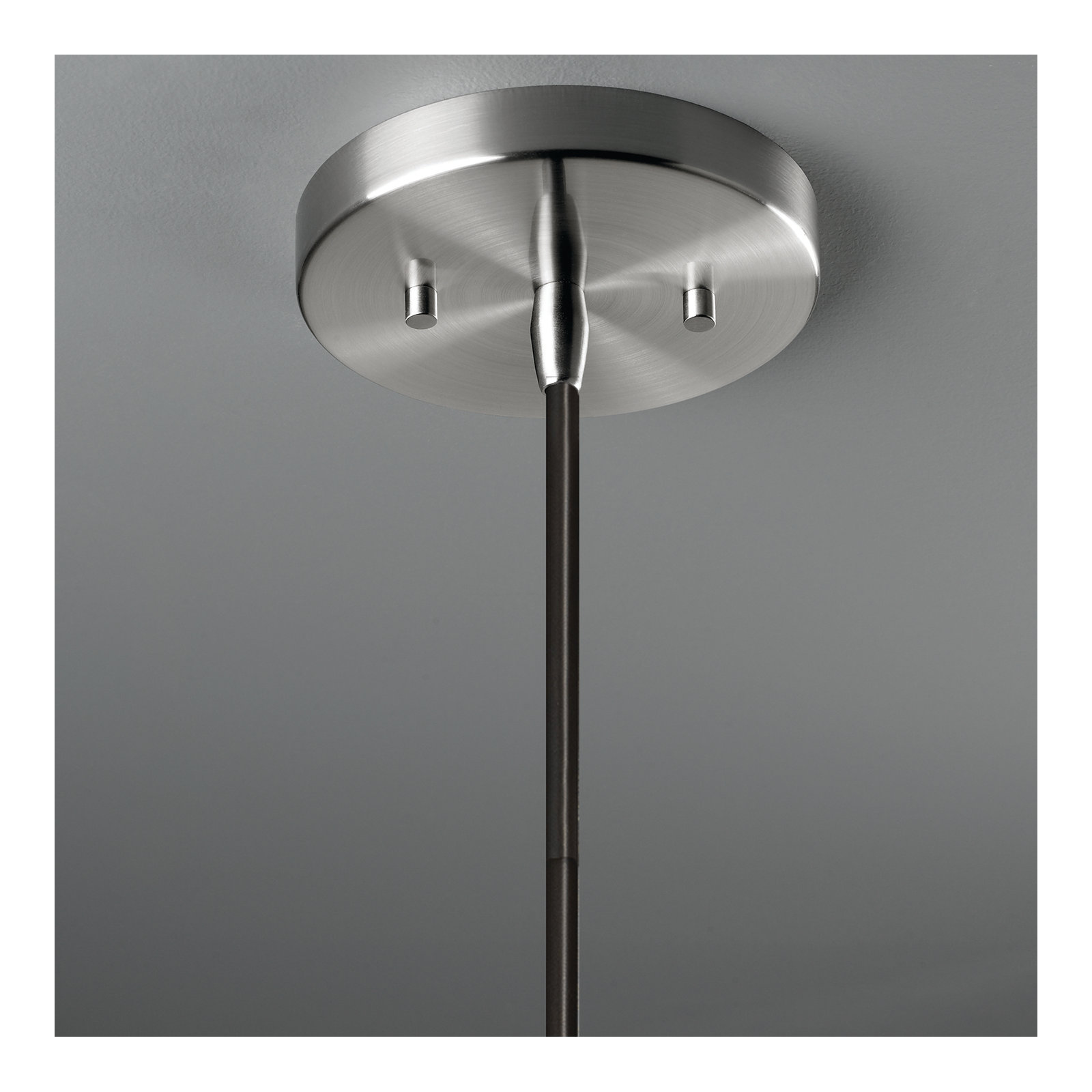 Leni Collection 1 - Light Dome Pendant Accents, Brushed Nickel, Reflecting Pool