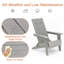 Chaise Adirondack pliante en plastique / résine-343010187