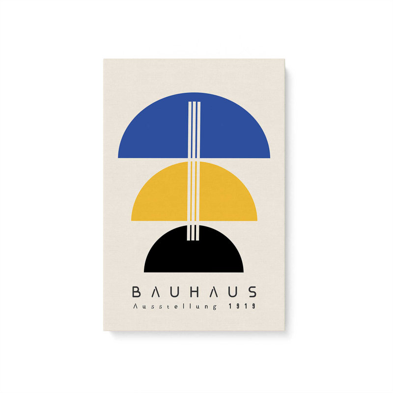 Toile tendue «Balancing Bauhaus», H 12 po x l 8 po