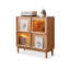Vitrines en bois massif et verre Burlywood