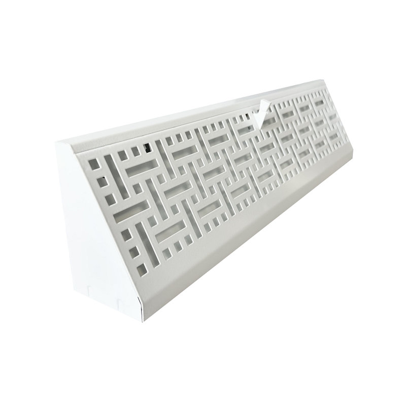 Decorative Baseboard Register, White, 4.5" H x 18" L x 2.75" W