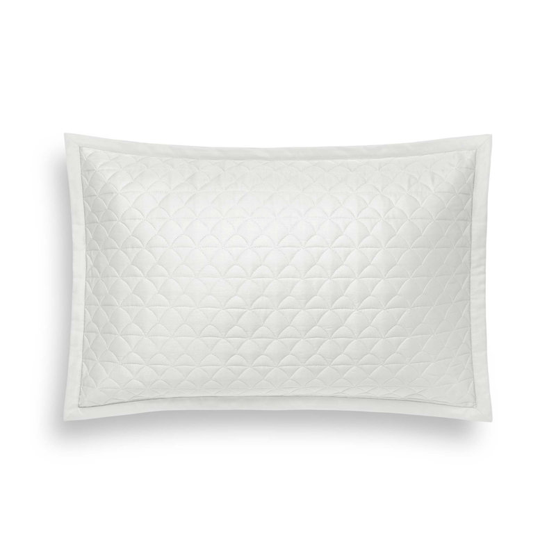 Quilted Sham Suave, Cool Gray, Queen Sham