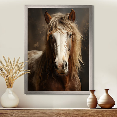 Kededra Brown Horse Harmonious Balance, reproduction d'art sur toile