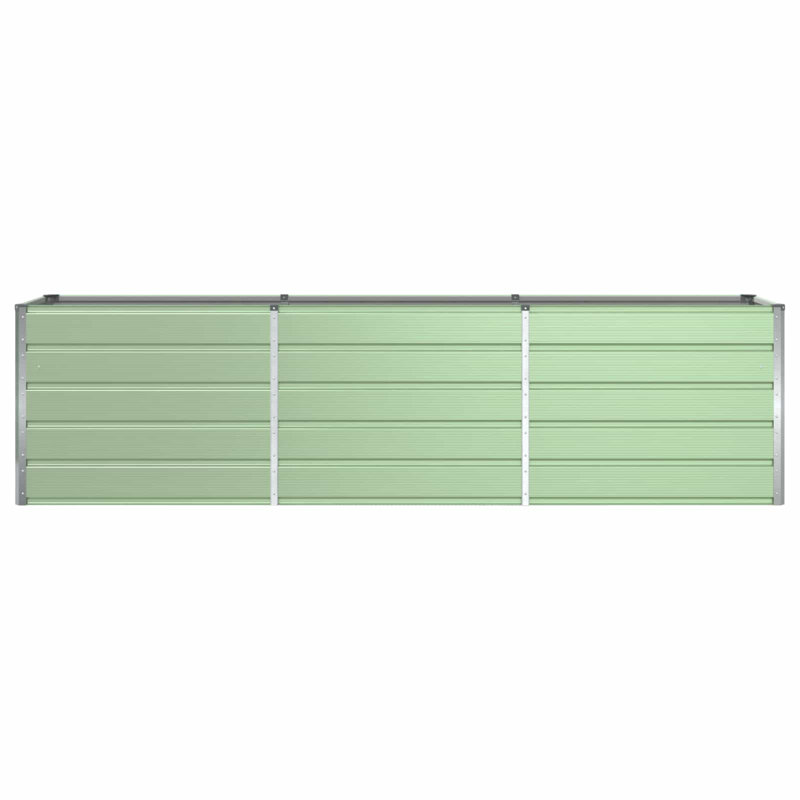 Planter Galvanised Steel, 77cm H x 290cm W x 90cm D, Pastel Green