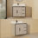 Ensemble de meuble-lavabo simple en bois massif gris l 36 po x P 22 po Thayer