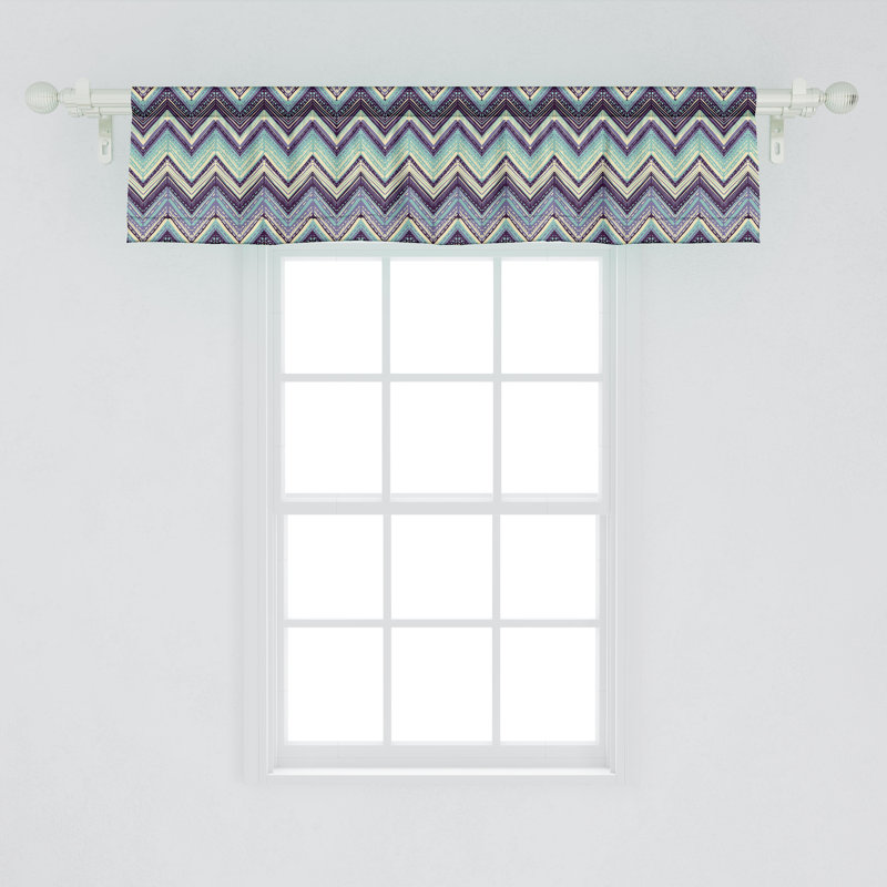 Ensemble de 2 cantonnières Ambesonne Ikat, L 54 po x L 12 po