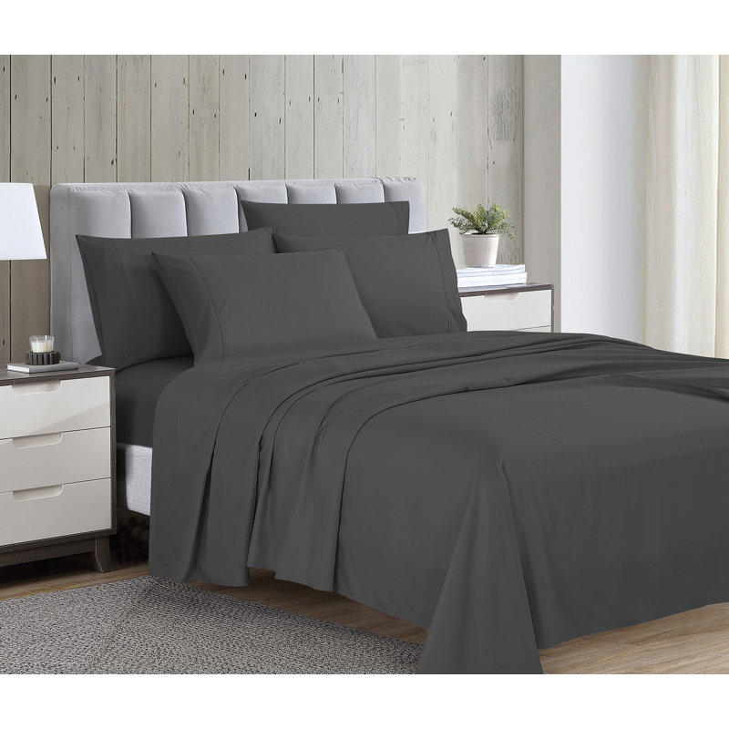 Swift Home Ultra-Soft 6-Piece Sheet Set with Extra Pillowcases - Essential 1800 Series Microfiber - Fits Mattress up to 14" Tall - Peach Fuzz, Durable, Easy Care