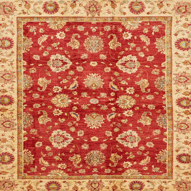 Abstract Indoor Rug, Square 6'