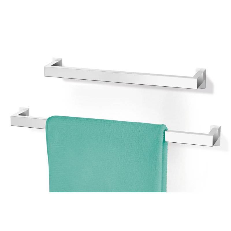 Porte-serviettes Zack Linea / brossé mat / moyen, H 3 po x l 18,3 po x P 1,2 po, Chrome poli