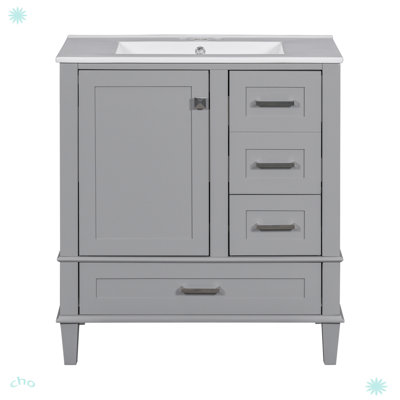 Ensemble de meuble-lavabo moderne 30 "avec lavabo