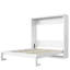 Lit escamotable pleine grandeur avec rangement solide et cadre compact, assemblage facile, parfait pour les petites pièces, blanc-1284479082-1284479093