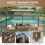 20 pi L 10 pi. Pergola en aluminium avec auvent-96905743