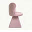 Fauteuils pivotants d'appoint, fauteuil de coiffeuse compact en velours de chenille rose pour la maison