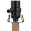 Lampe de chevet brune 17,75 "Skidmore