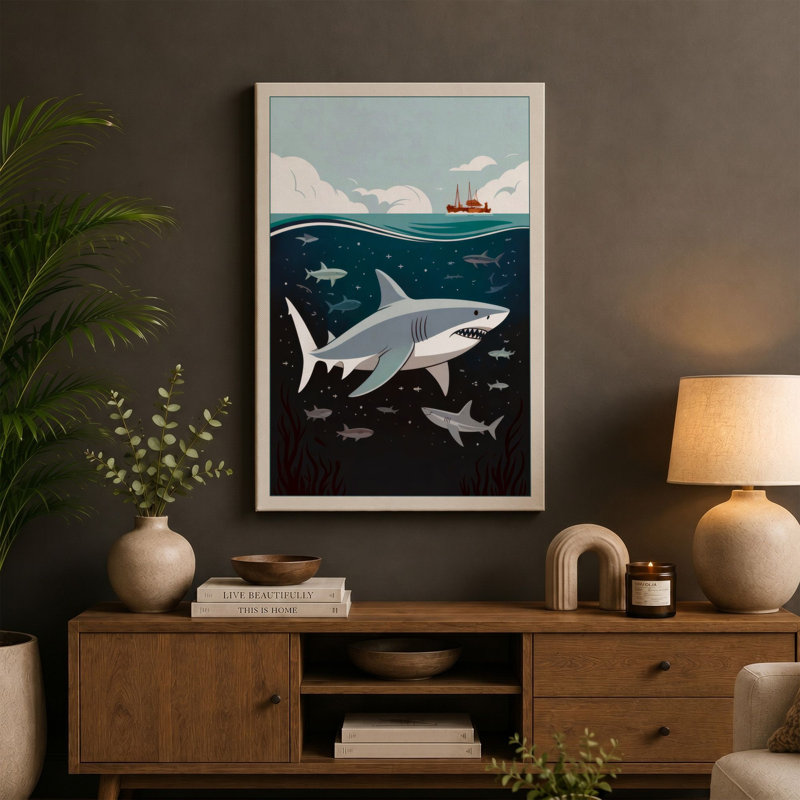 Surface and Depths Coastal - Wrapped Canvas, 18x12 - 45.7 x 30.5 cm, White Border