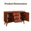 Buffet 47,3 po Mid Century Modern Buffet