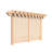 3' X 14' Rough Cut Cedar Monterrey Pergola With Lattice-90613214