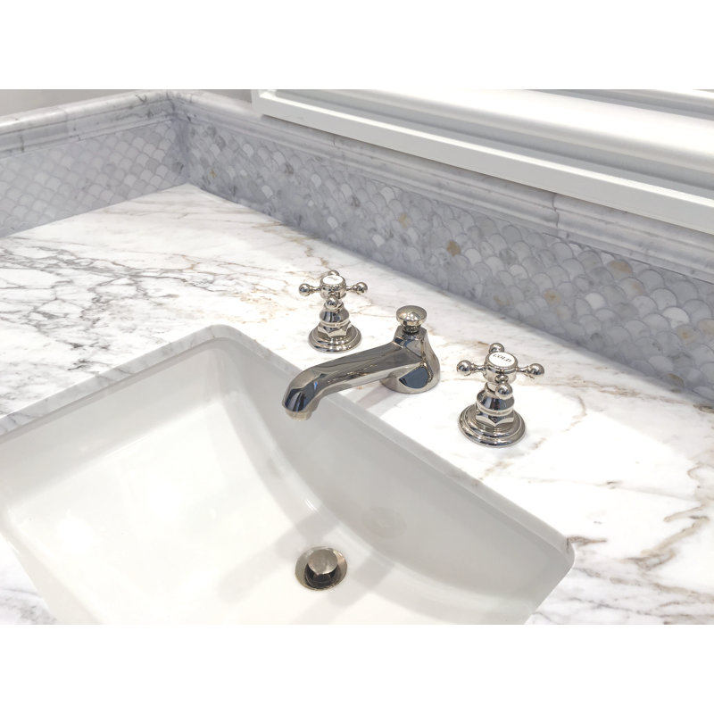 Astor Widespread Bathroom Faucet with Drain Assembly, Polished Chrome