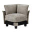 Moderne, modulaire 6, modulaire, revêtement en chenille, bois, mousse haute, coussins ajustables, dossiers réversibles, housses de siège amovibles, pieds exposés, armature confortable en bois foncé 6, accoudoirs confortables-1189719143