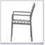 Ensemble de chaises de salle à manger d'extérieur modernes en aluminium, durables et élégantes pour un patio et un jardin