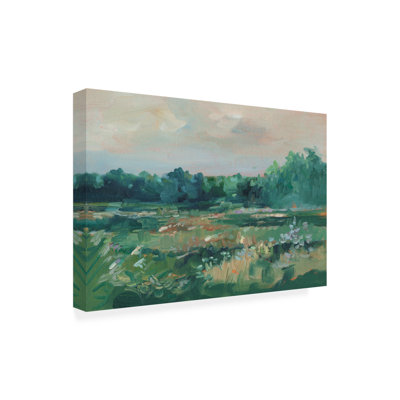 Marabelle impressionniste, champ de fleurs sauvages III sur toile