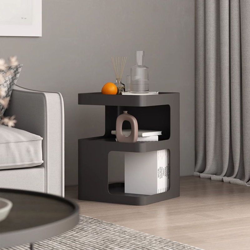 Modern Nightstand Side Table End Table, White