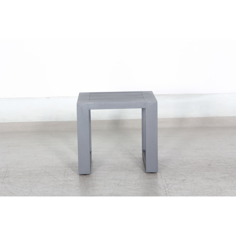 Abyssinia Square Metal Outdoor Side Table , 24'' in. W 24'' in. D
