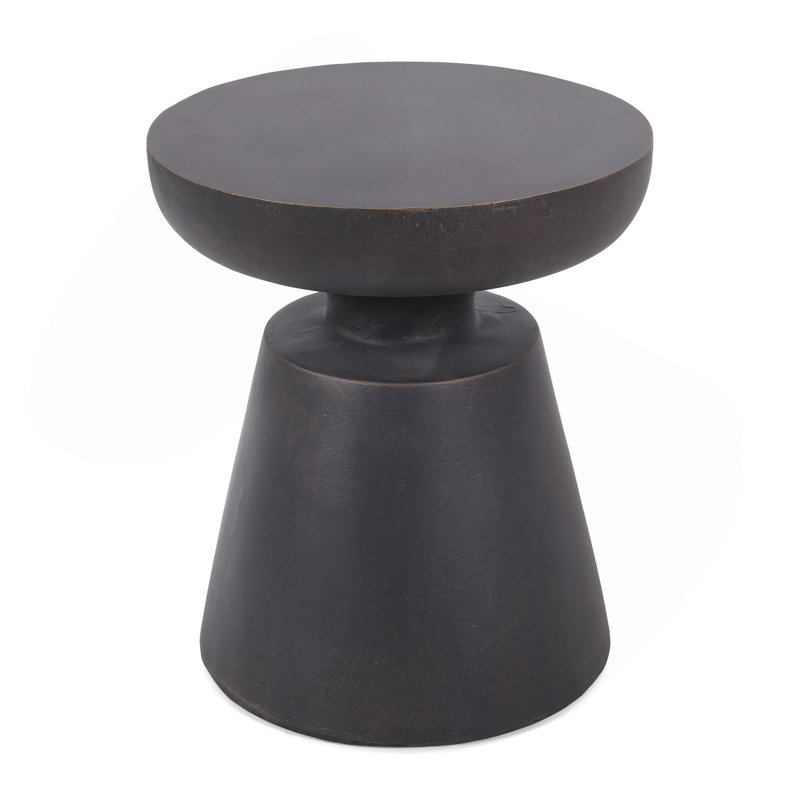 Outdoor Lightweight Concrete Side Table