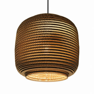 Luminaire suspendu Scraplight en carton recyclé - Ausi
