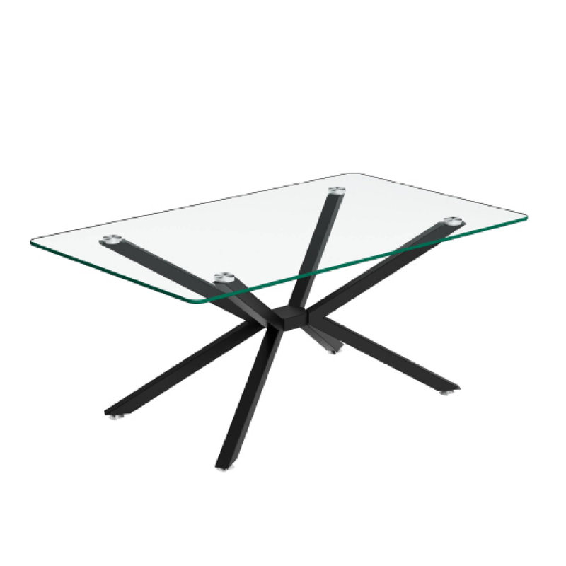 Table basse 39,37 po, Clair, Noir