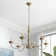 Gamaliel 6-Light Dimmable Classic Candle Style Chandelier with Weathered Dove Finish