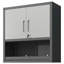 Metal Wall-Mounted Tool Storage Cabinet With Locking Door And 1 Shelf