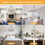 Lustre cylindrique rustique à 4 lumières Reback-951194609