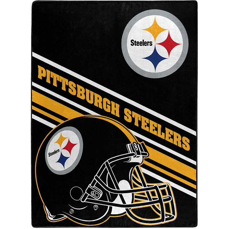 Couvertures moelleuses NFL, 60 po x 80 po, super douces et chaudes - toutes les équipes, Pittsburgh Steelers