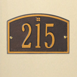 Cape Charles 1-Line Wall Address Plaque