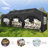 354" W x 118" D Real Heavy Duty Steel Pop-Up Canopy with 8 Removable Sidewalls-109709137