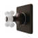 Kingston Brass Restoration Single-Handle Wall Mount Six-Way Diverter Valve with Trim Kit