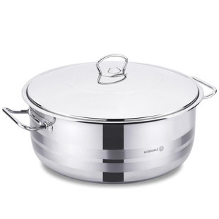 Korkmaz Stainless Steel Round Dutch Oven