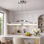 1 Light Led Array  Triangular Shaped Pendant Light In Chrome Finish