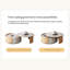 Table basse ronde en bois massif brun