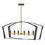 Lustre linéaire à cadre ouvert 40 lumières 6 lumières 40 "-683752286