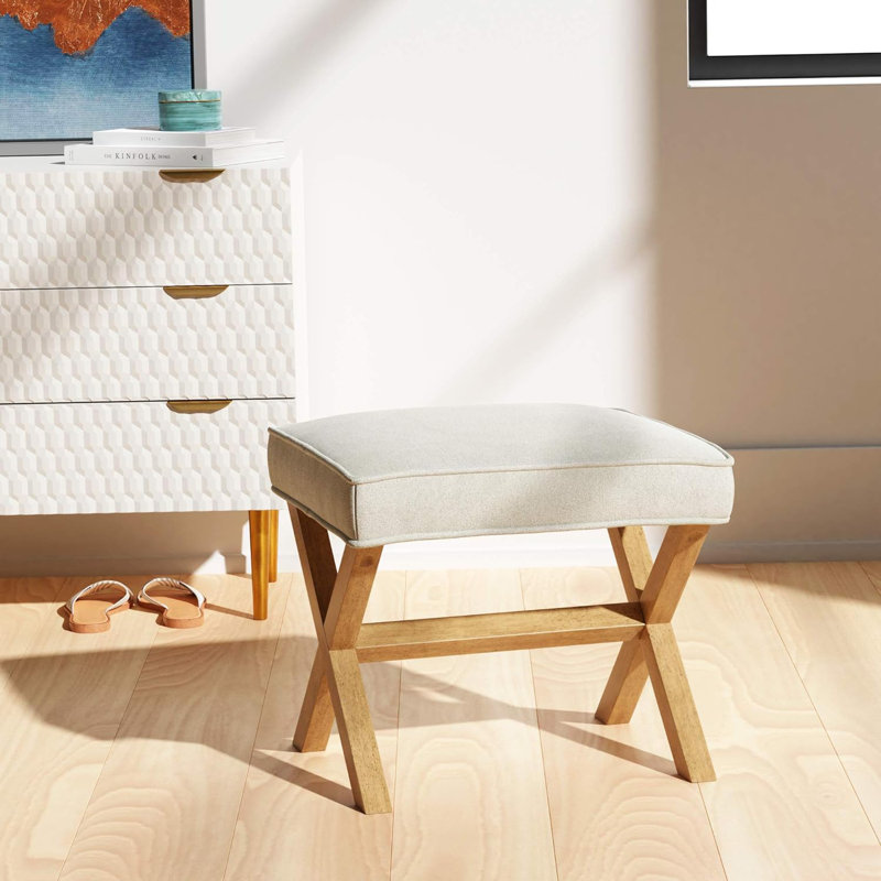 Everheart Solid Wood Accent Stool